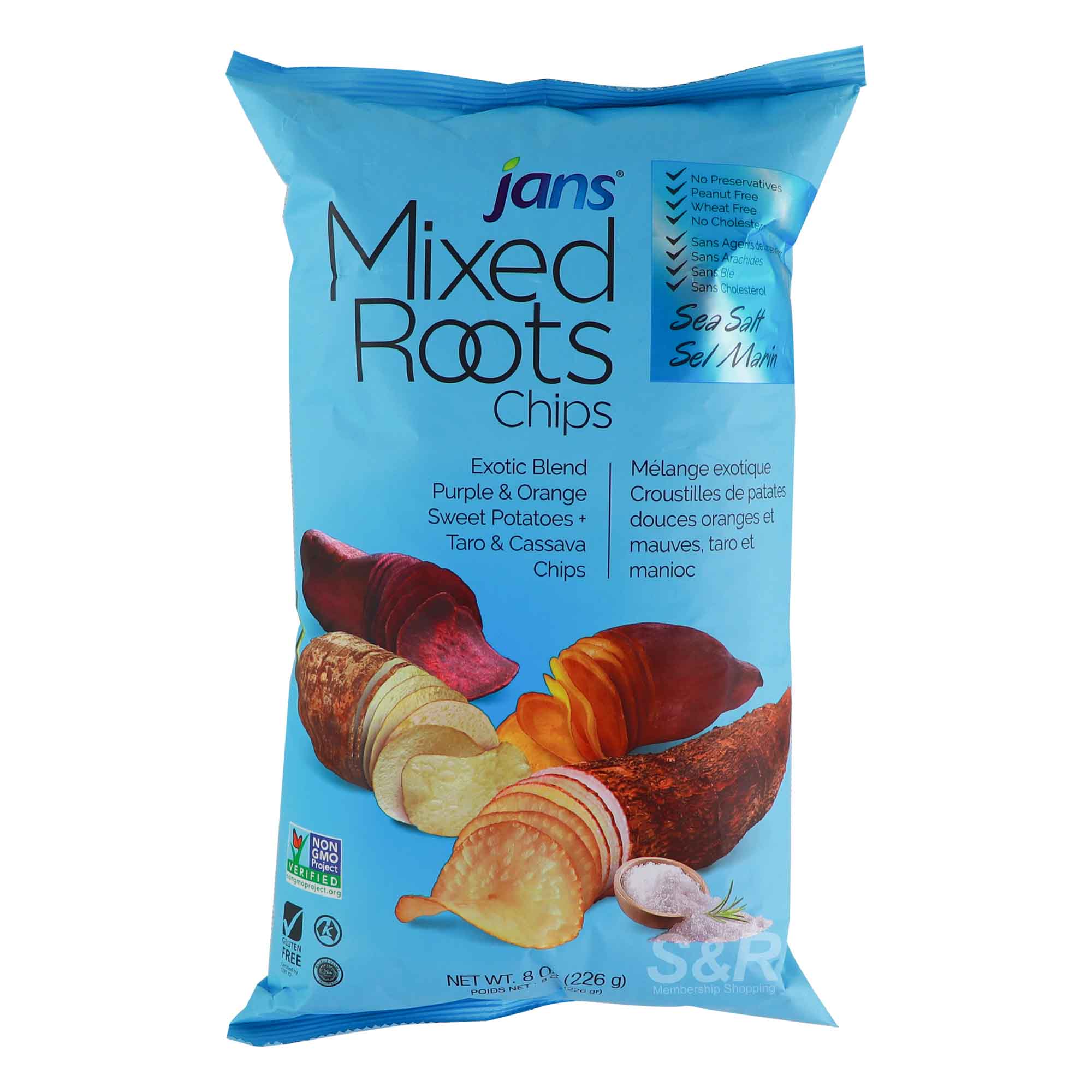 Jans Mixed Roots Chips 226g Jans Mixed Roots Chips 226g